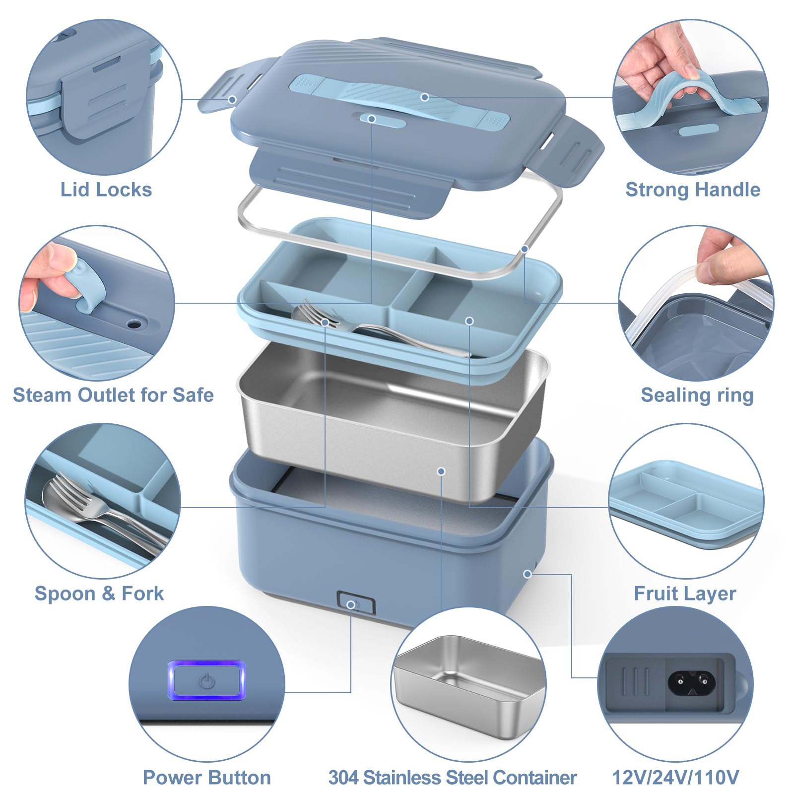 WisaKey portable warmer ideal for camping and travel.