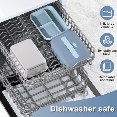WisaKey leak-proof silicone gasket keeps sauces contained.