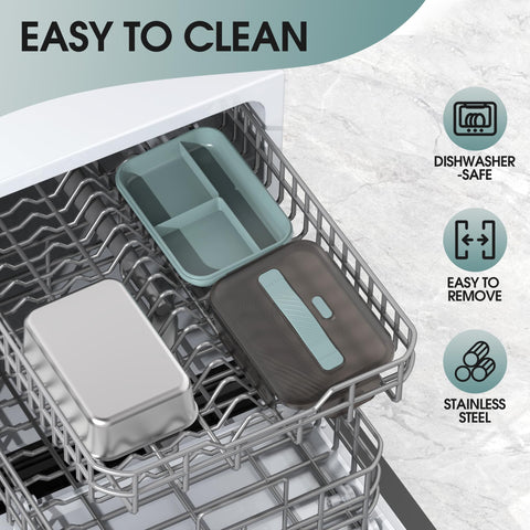 WisaKey removable stainless steel tray for easy cleaning