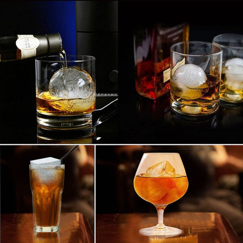 Wiscky cocktail ice cubes bring premium shapes to home drinks