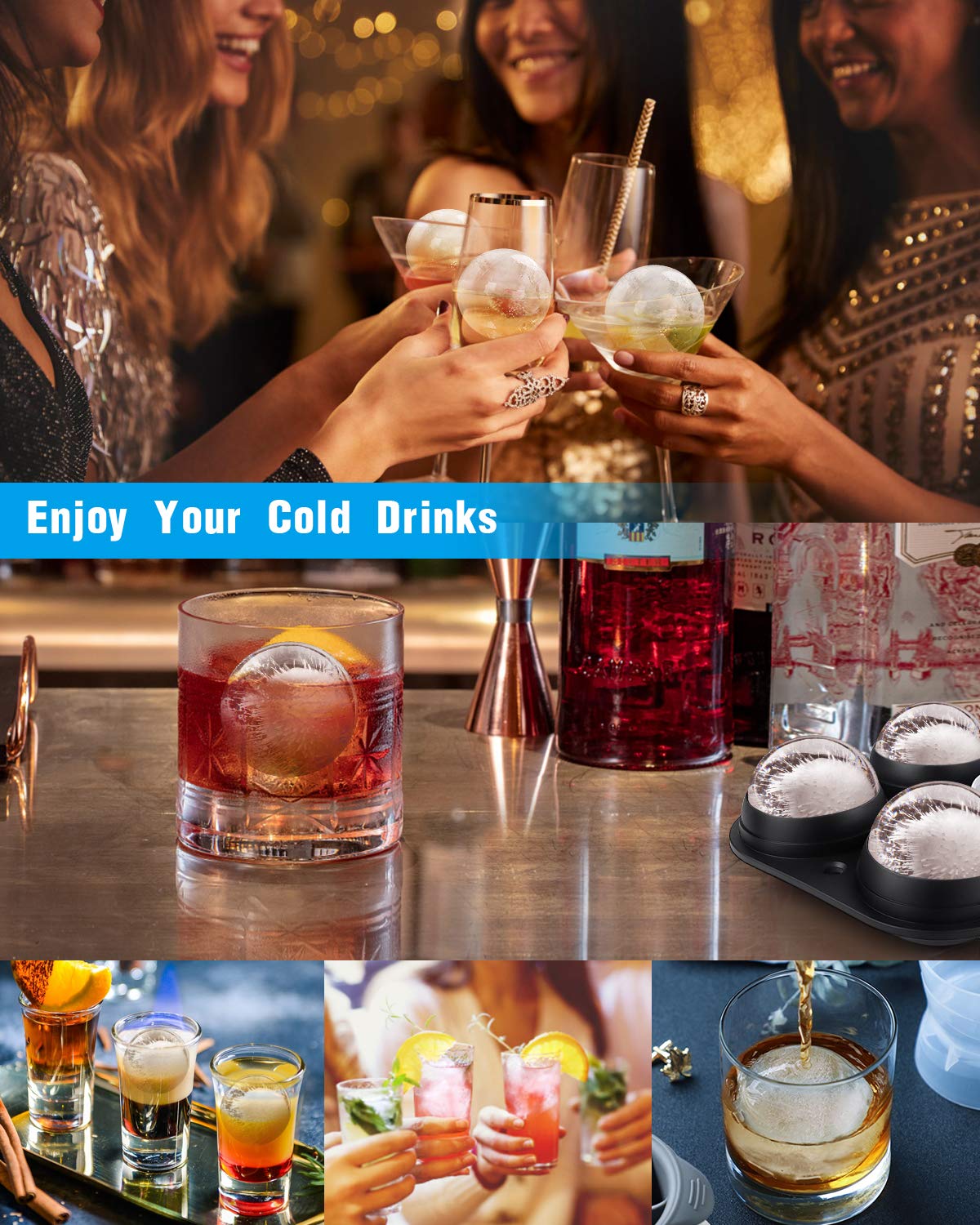 Wiscky multi-purpose trays freeze juice, tea, or coffee for undiluted flavor