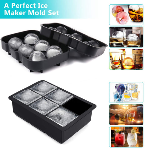 Wiscky two-pack ice trays ready for continuous ice production