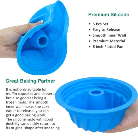 Wisehold 6-inch pans ideal for cakes, desserts, jellies, and frozen treats.