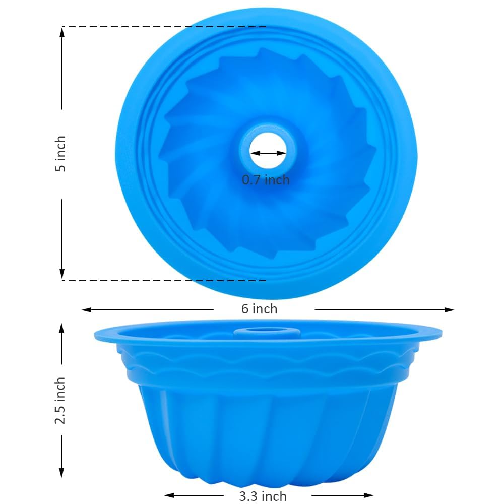 Wisehold reusable silicone bakeware preserves shape for decorative puddings and cakes.