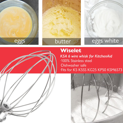 Wiselet dishwasher-safe whisk, simple cleanup after cooking.