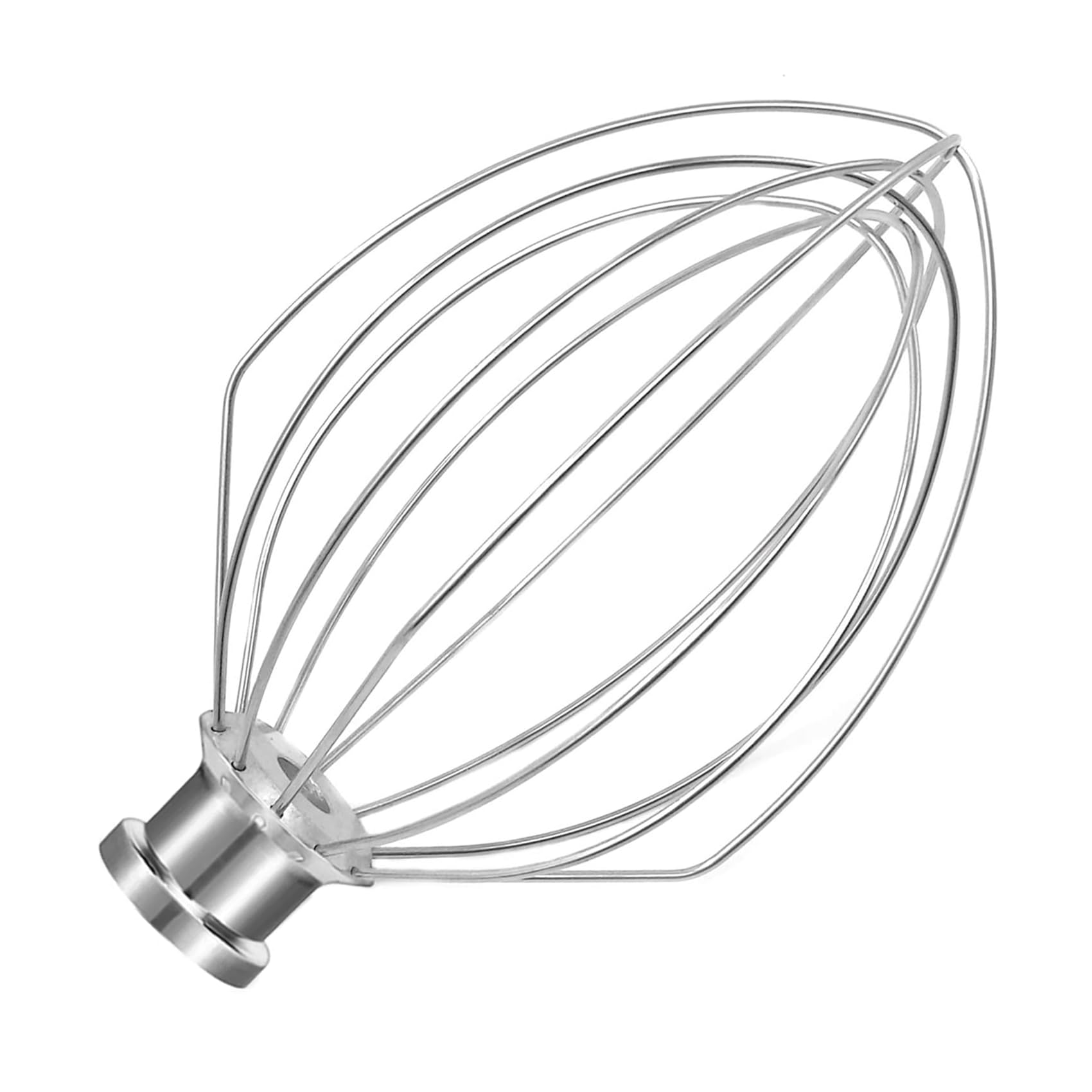 Wiselet K5A stainless steel whisk for KitchenAid 5Qt bowl-lift, precise mixing.