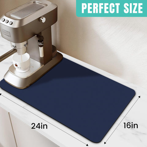 WISELIFE absorbent kitchen mat soaks spills quickly, protecting counters