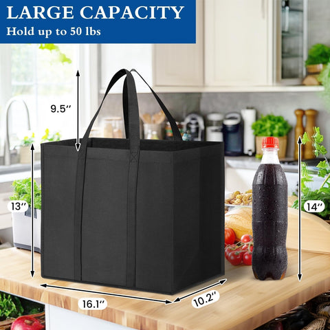 WISELIFE bulk tote bags versatile for groceries and clothes shopping.