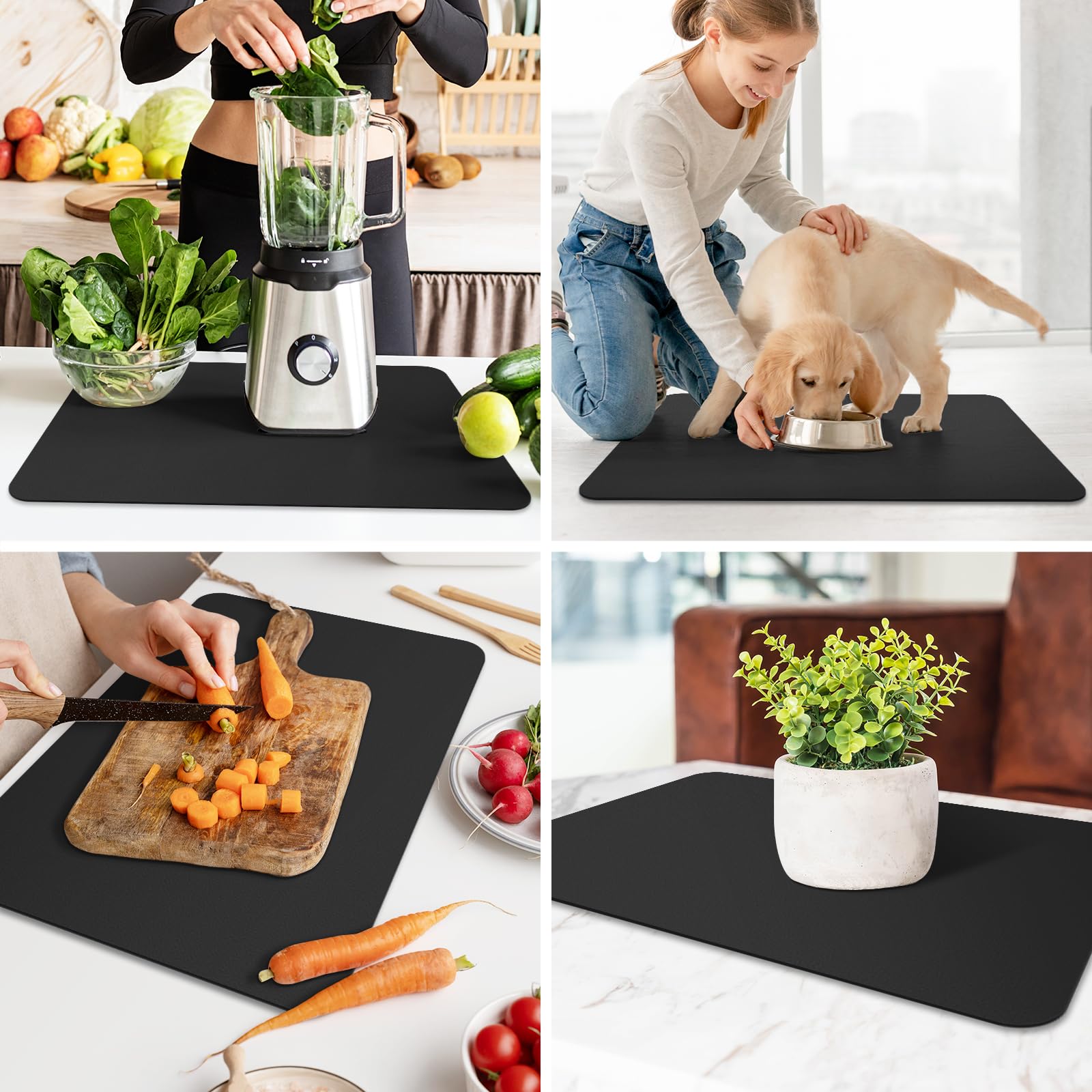 WISELIFE mat can be cut to fit any counter or space.
