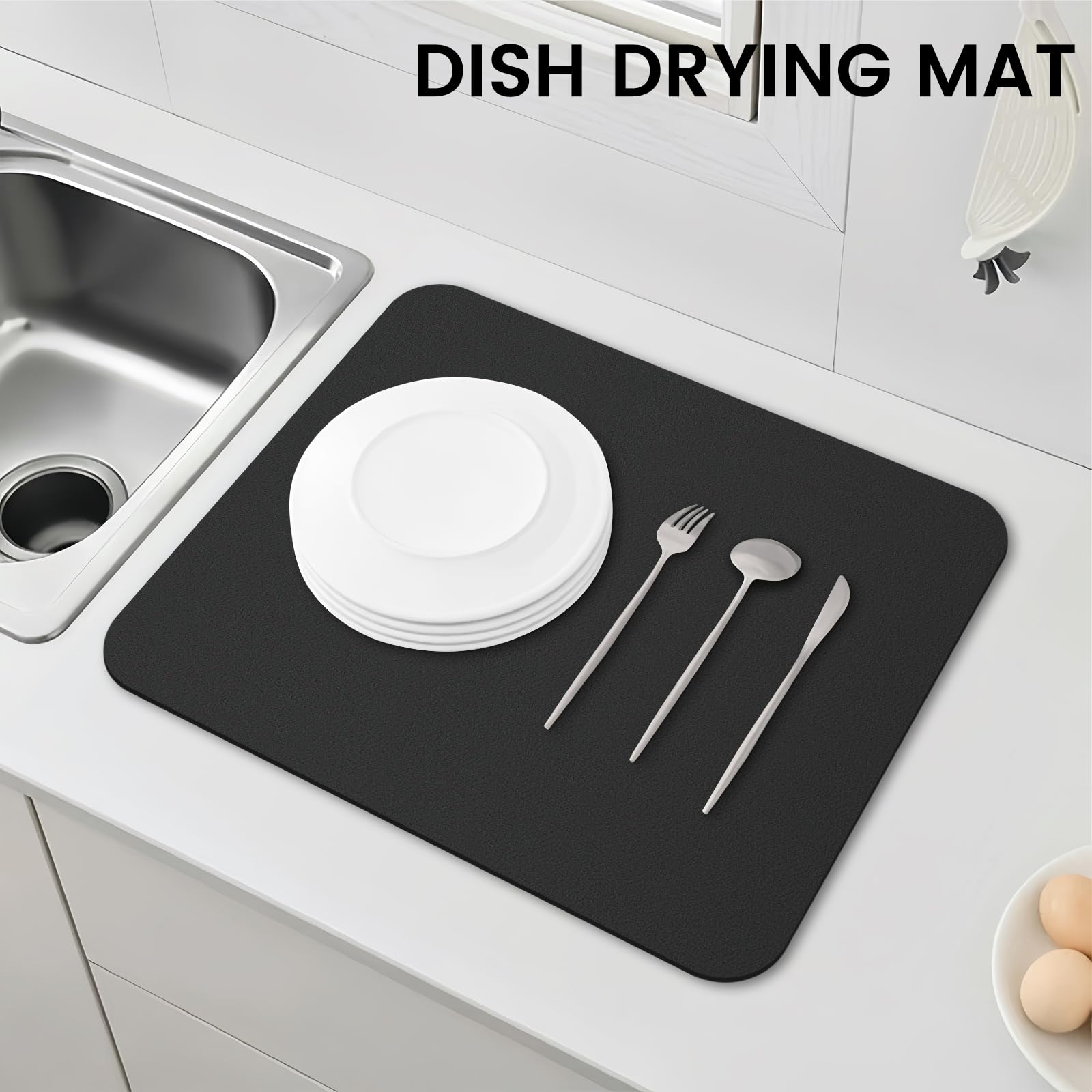 WISELIFE dish drying mat durable material built for daily counter use