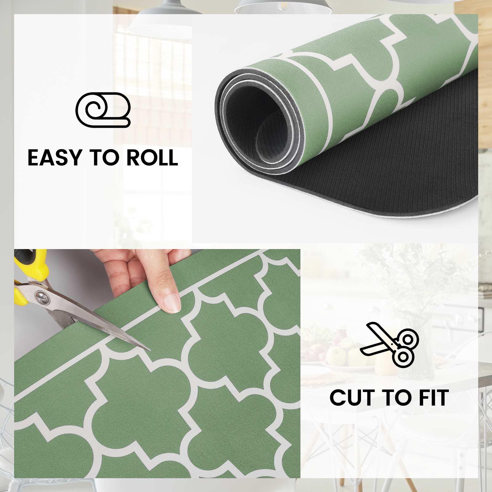 WISELIFE four-leaf pattern adds style while drying dishes.