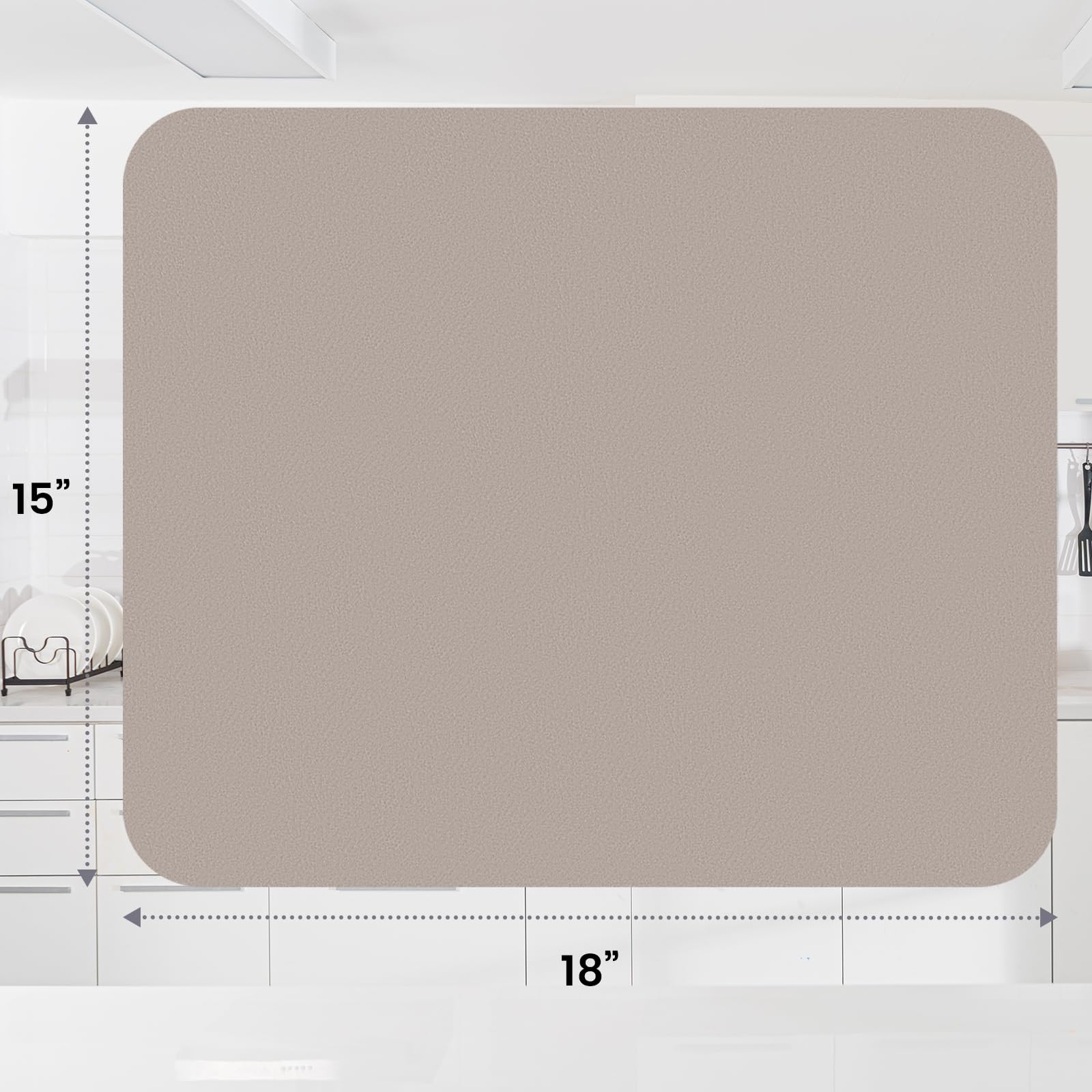 WISELIFE large 16x24 mat suitable for bigger counters