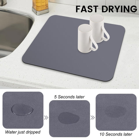 WISELIFE sixteen-by-twenty-four dimension mat provides extra drying surface
