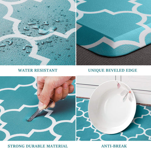 WISELIFE easy-clean PVC surface resists spills and wipes clean quickly.