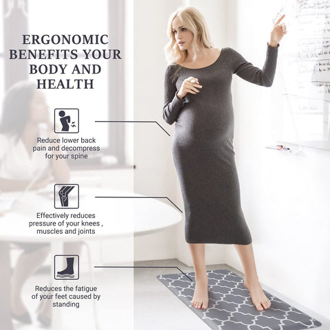 WISELIFE kitchen mat by the sink area supports comfortable standing.