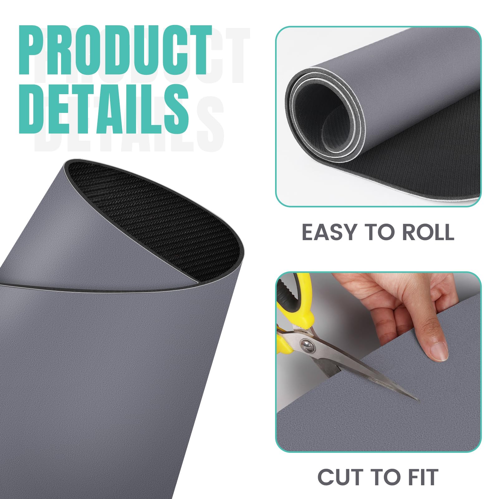 WISELIFE multiuse drying mat cuttable for custom spaces