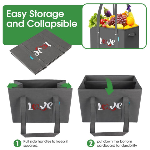 WISELIFE large-capacity tote keeps bulky items organized and accessible.