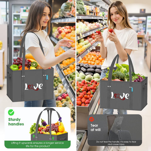 WISELIFE reusable shopping bags eco friendly alternative to plastic