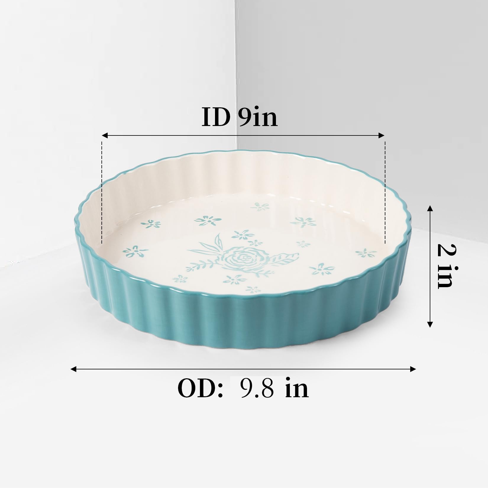 Wisenvoy ceramic bakeware withstands microwave, oven, and freezer use.
