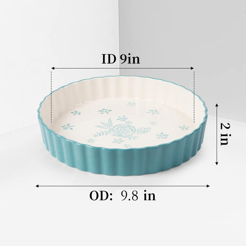 Wisenvoy ceramic bakeware withstands microwave, oven, and freezer use.