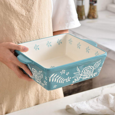 Wisenvoy smooth porcelain cleans easily suitable for microwave, freezer, and oven use