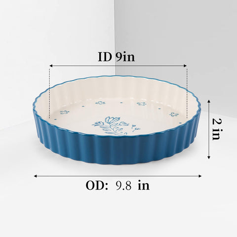 Wisenvoy pie pan versatile for quiche, tart, and casseroles.