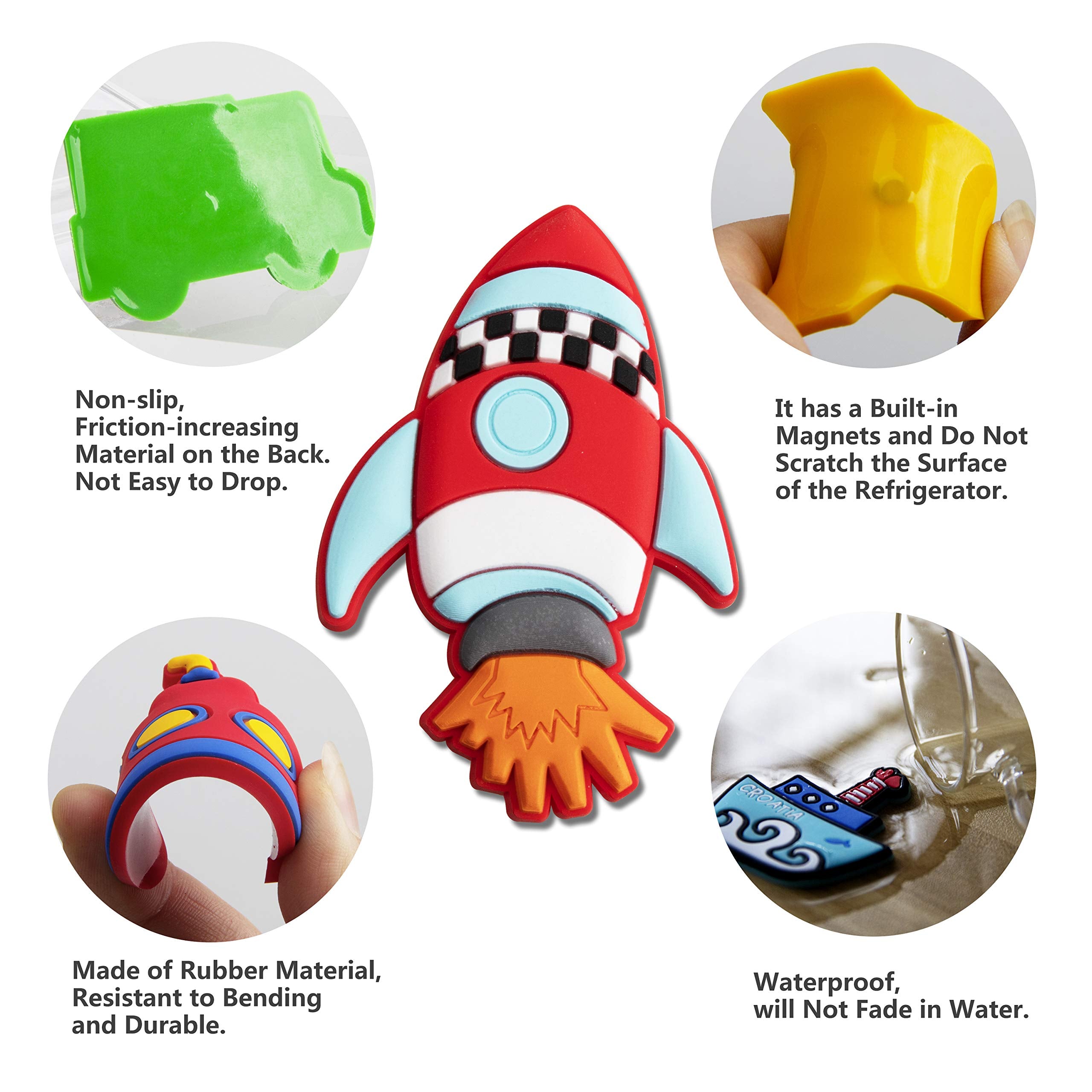 WISESTAR vehicle magnet set for whiteboard—builds transport recognition and fine motor skills