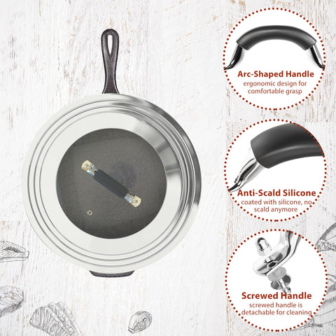WishDirect lid with vent hole for steam control during simmering.