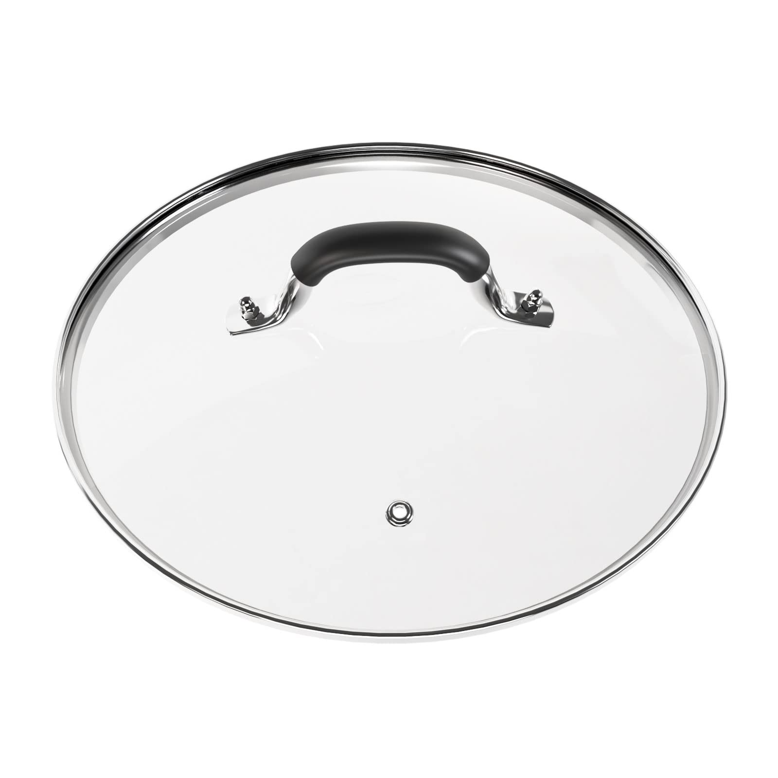 WishDirect tempered glass lid on a Lodge skillet for a clear view while cooking
