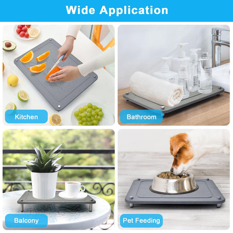 Wishfly diatomaceous earth mat, absorbs water rapidly