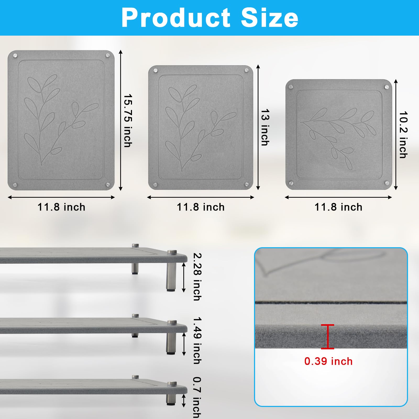 Wishfly heat-resistant drying mat, safe for hot pots