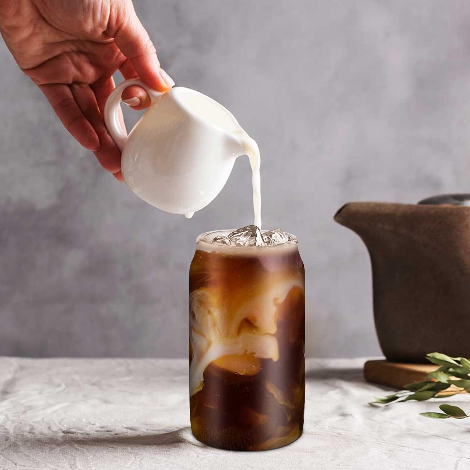 WISIMMALL reusable glass straws for eco-friendly sipping.