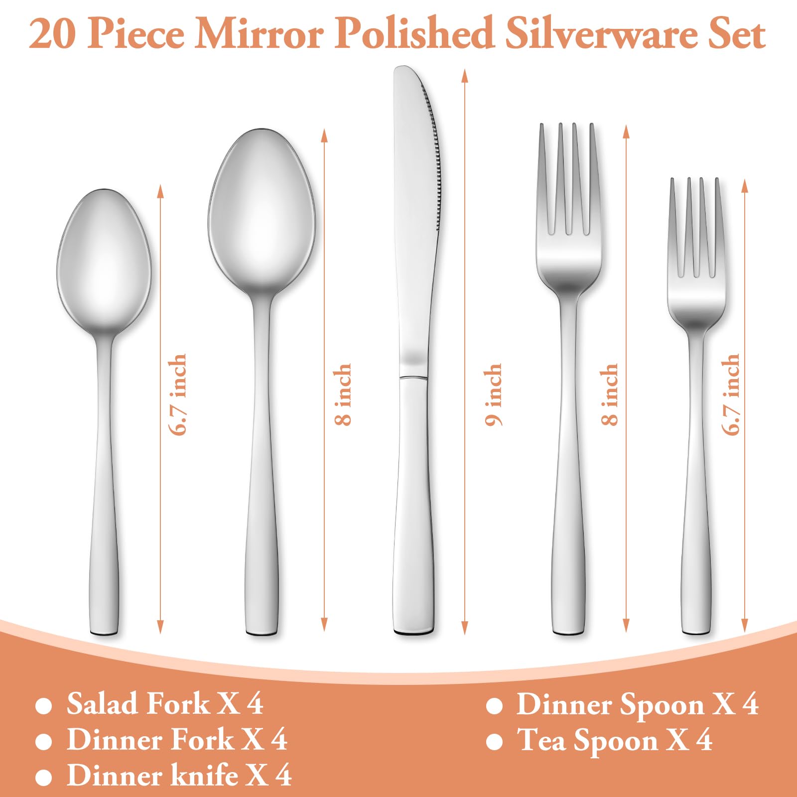 WISKEMA dinner forks 4-pack ideal for family meals and casual gatherings.