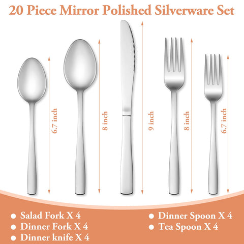 WISKEMA dinner forks 4-pack ideal for family meals and casual gatherings.