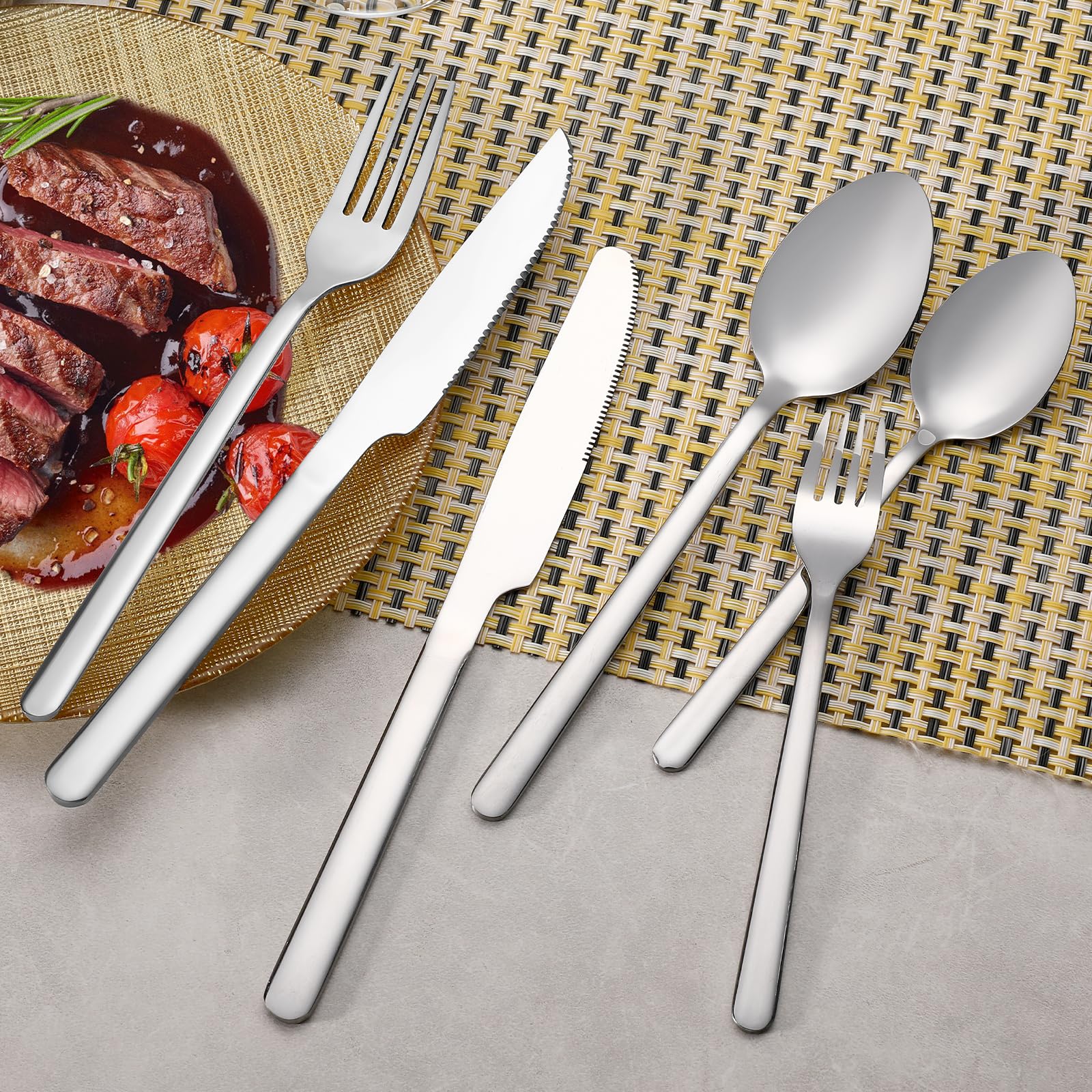WISKEMA ergonomic handle design enhances comfort during meals.