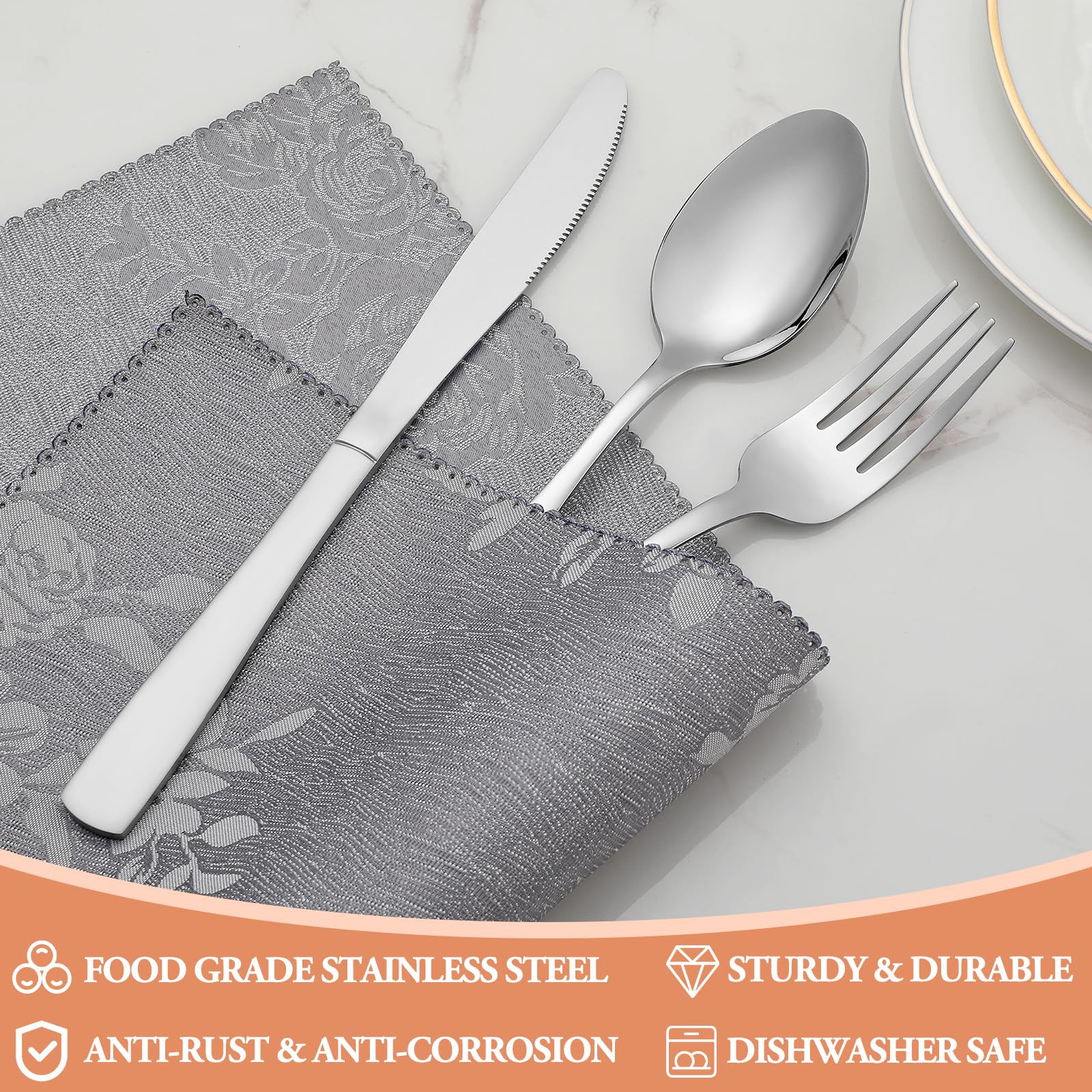 WISKEMA salad forks 4-pack easy to portion salads at meals.