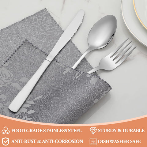 WISKEMA salad forks 4-pack easy to portion salads at meals.