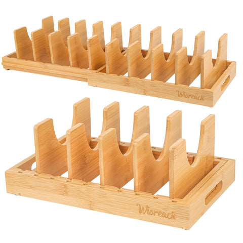 Wisreach Bamboo Pot Lid Organizer gift-ready packaging for homes