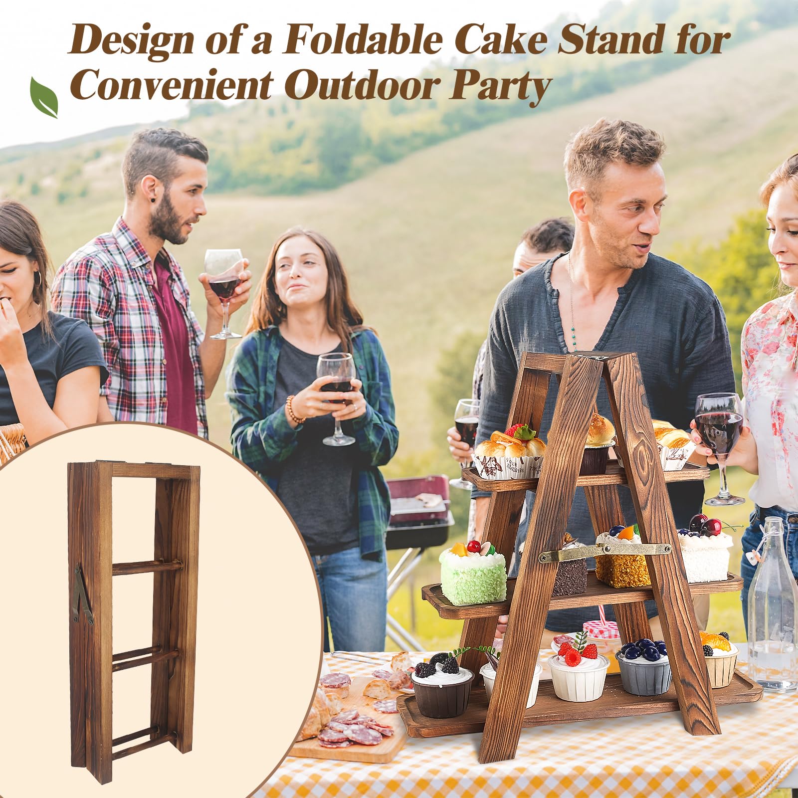 Wisreach stand with oval tray adds extra space for treats.