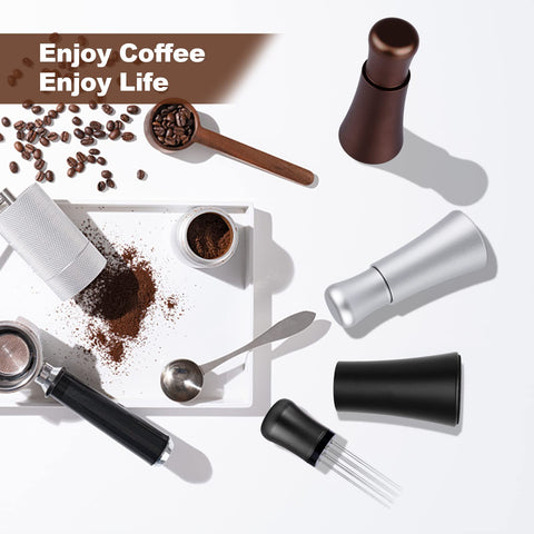 WISSXOER WDT tool in use beside a cup of espresso.