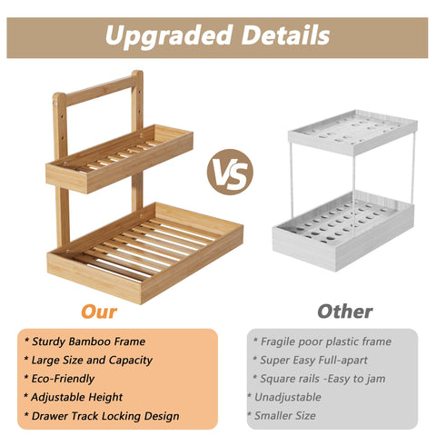 Wisuce Essentials top and bottom baskets dimensions optimize stacking and bottle storage.