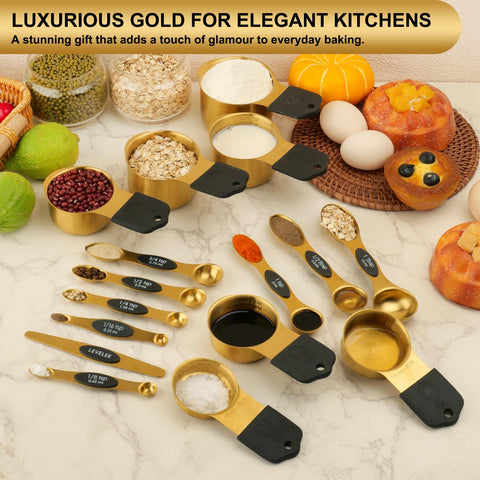 Wisvenio magnetic spoons nest neatly for organized storage.