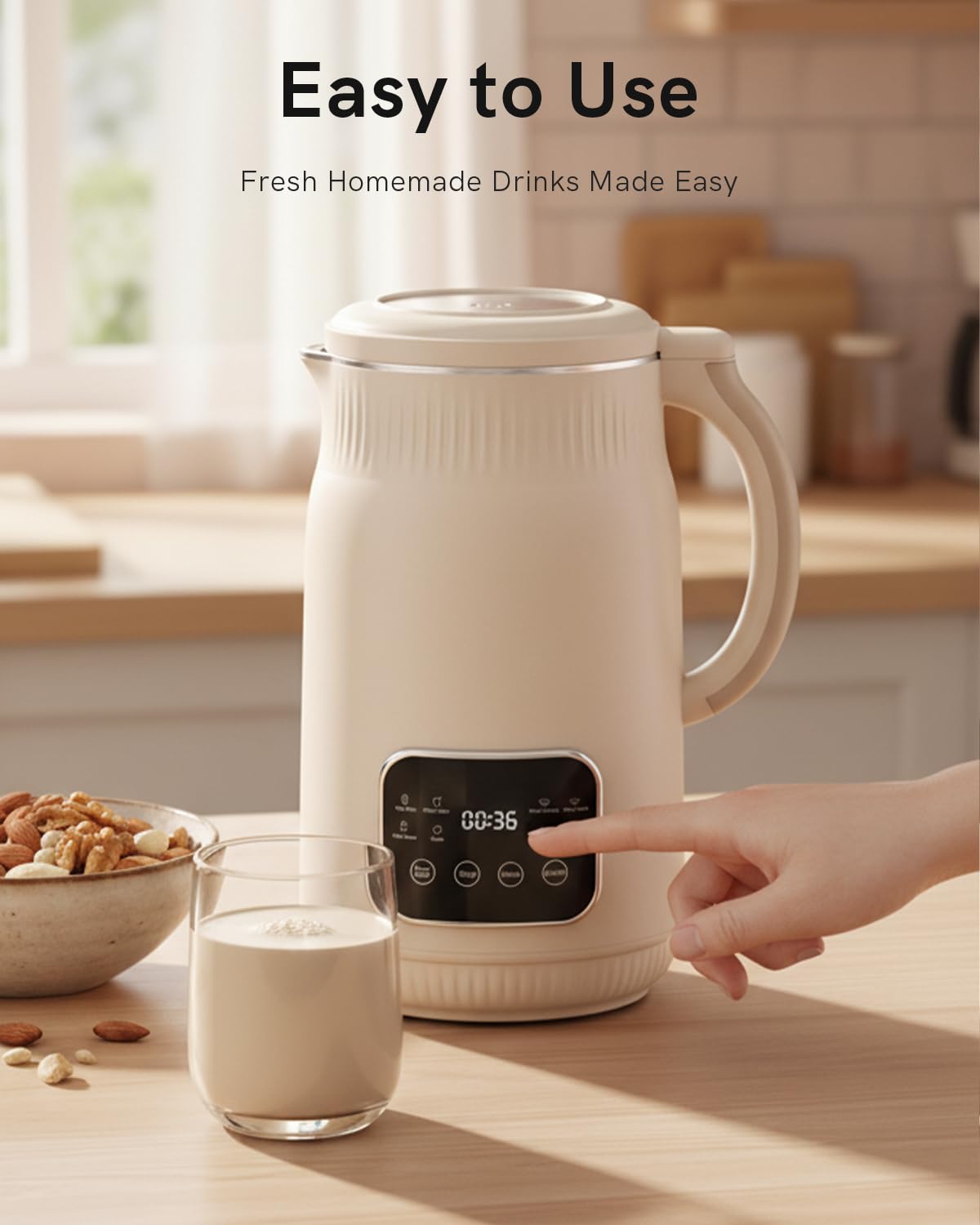 WitLion batch-prep capability lets you make fresh milk for three to five people.