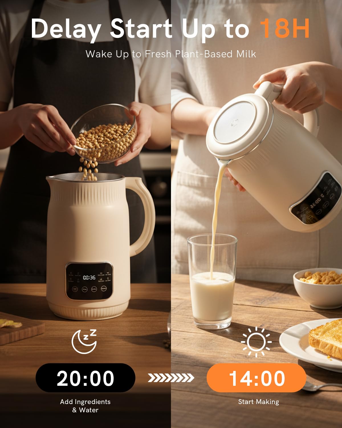WitLion one-touch self-clean feature simplifies cleanup after use.