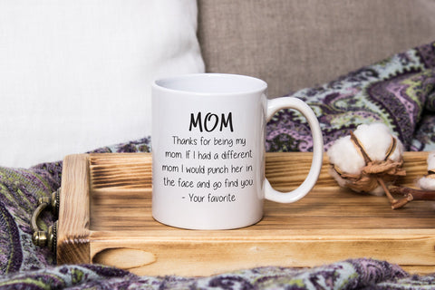 Wittsy Glassware mom mug 11oz capacity for daily coffee