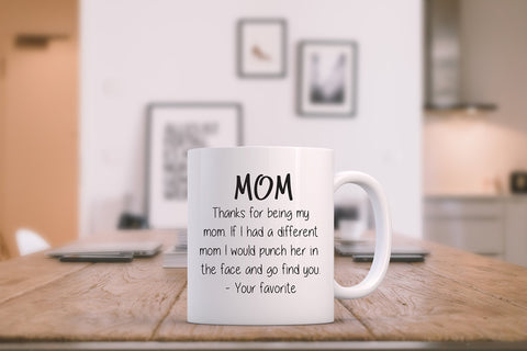 Wittsy Glassware mom mug in gift box ready to gift