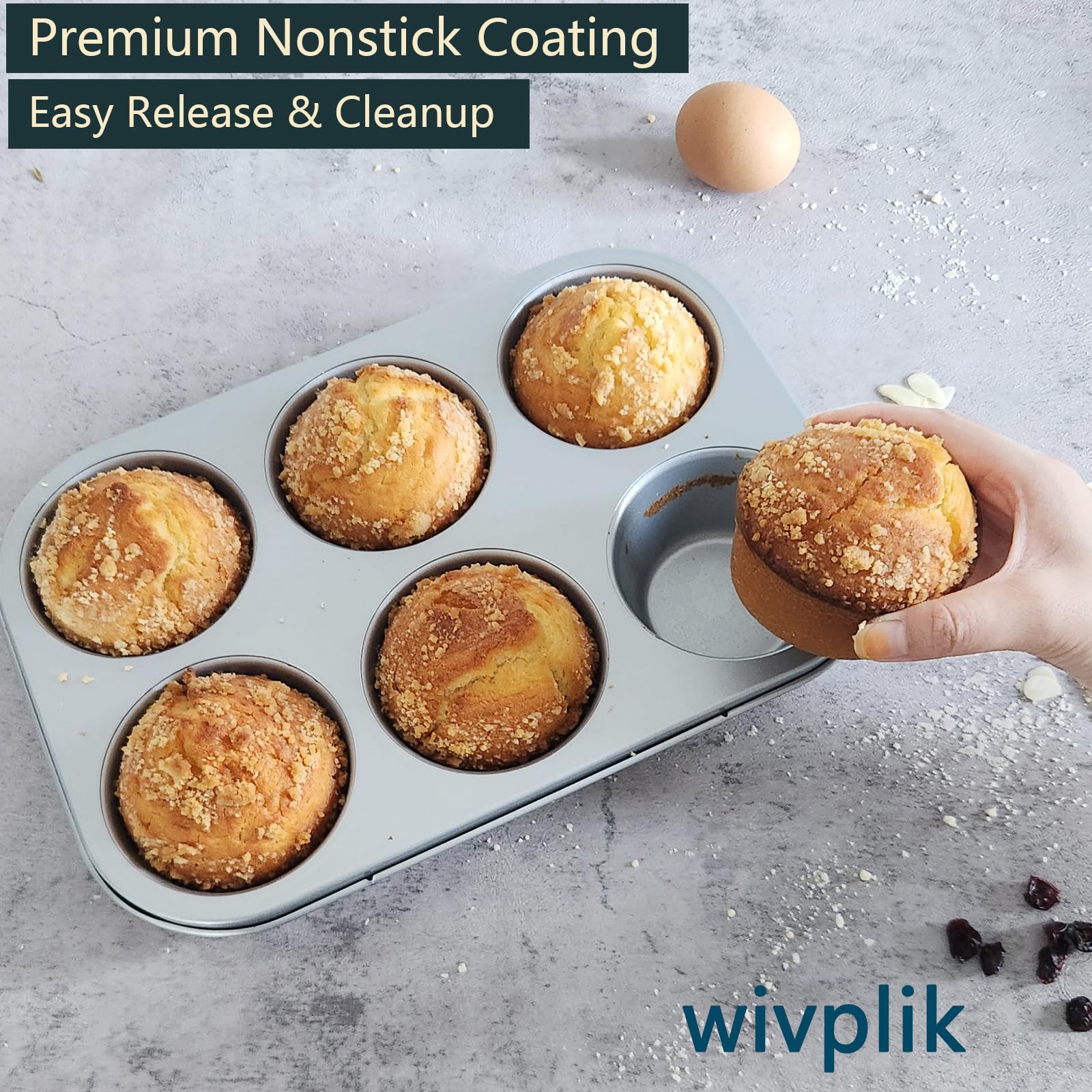 Wivplik pan shows even heat distribution for uniform baking