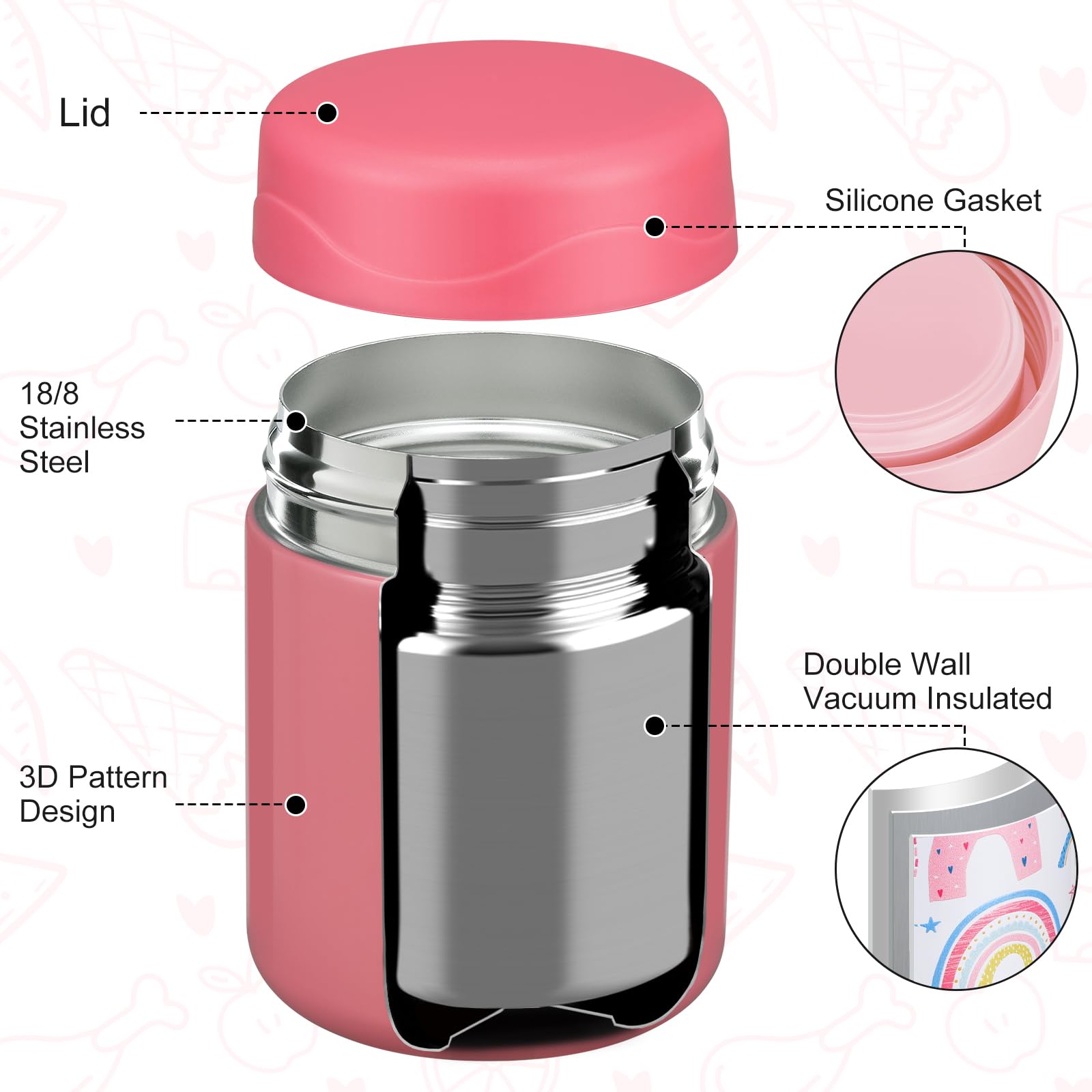 Wiwens wide-mouth design aids easy filling and cleaning.