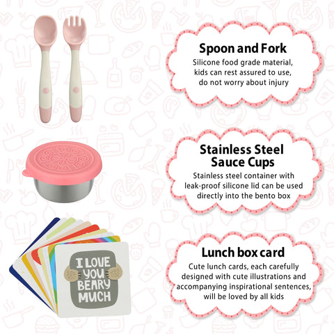 Wiwens kid-friendly lock buckle keeps lunch box secure and easy for kids to use.