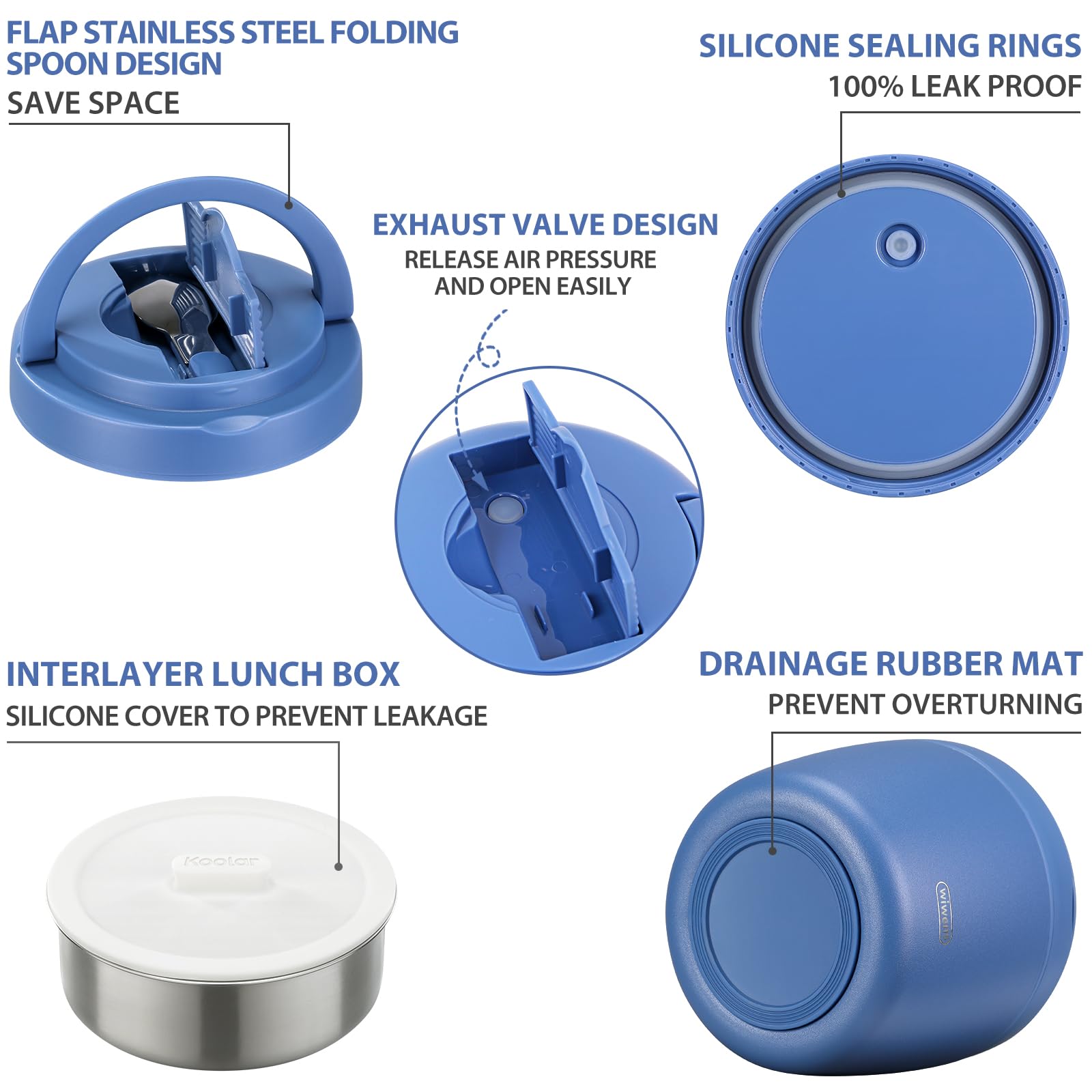 Wiwens Thermo Food Jar hidden spoon storage for on-the-go meals